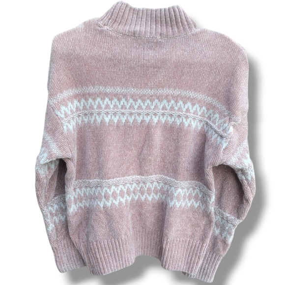 Christian Siriano Pink Chenille Sweater - Picture 2 of 5